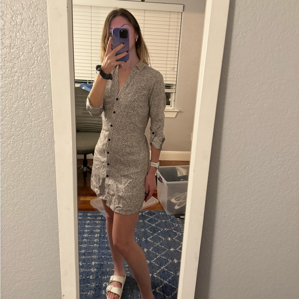 Button up shirt dress